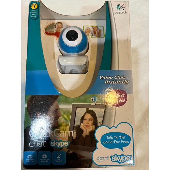 Logitech QuickCam Chat Headset Included Skype NEW in Package - Picture 1 of 2